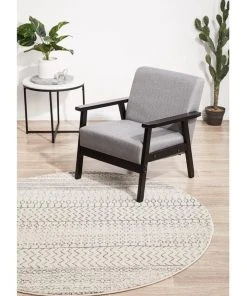 Rug Culture Chrome Harper Silver Round Rug -The Shine Nook Sales Store 815153500 3 720x928