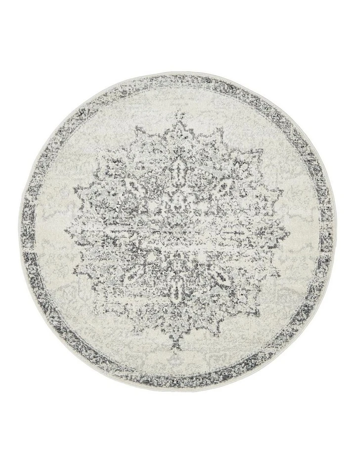 Rug Culture Chrome Rita Silver Round Rug 1 Rug Culture Chrome Rita Silver Round Rug