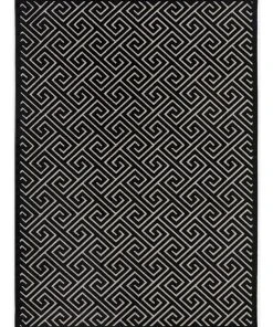 Rug Culture York Alice Black & Gold Rug