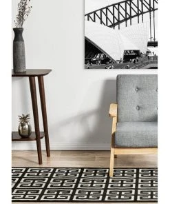 Rug Culture York Brenda Black & Gold Rug -The Shine Nook Sales Store 815157550 3 720x928