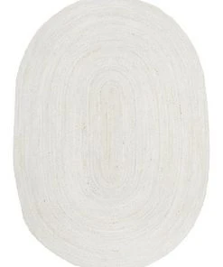 Rug Culture Bondi White Oval Rug