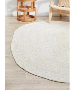 Rug Culture Bondi White Oval Rug -The Shine Nook Sales Store 815158000 5 720x928