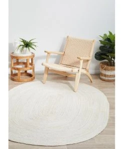 Rug Culture Bondi White Oval Rug -The Shine Nook Sales Store 815158000 6 720x928