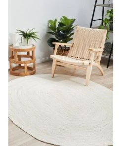 Rug Culture Bondi White Oval Rug -The Shine Nook Sales Store 815158000 7 720x928