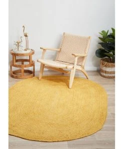 Rug Culture Bondi Yellow Oval Rug -The Shine Nook Sales Store 815158180 3 720x928