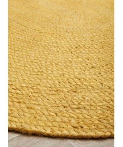 Rug Culture Bondi Yellow Oval Rug -The Shine Nook Sales Store 815158180 5 720x928