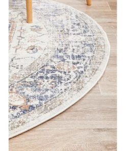 Rug Culture Mayfair Lorissa Blue Round Rug -The Shine Nook Sales Store 815158360 6 720x928