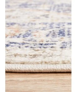 Rug Culture Mayfair Lorissa Blue Round Rug -The Shine Nook Sales Store 815158360 7 720x928