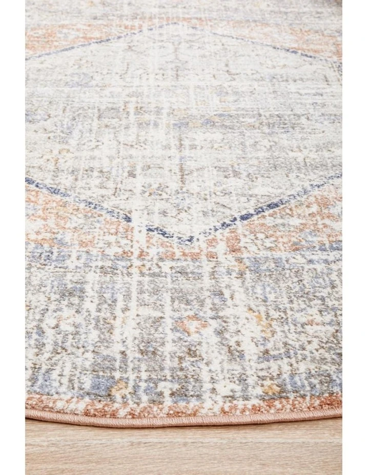 Rug Culture Mayfair Lorissa Peach Round Rug 5 Rug Culture Mayfair Lorissa Peach Round Rug - Image 5