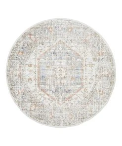 Rug Culture Mayfair Lorissa Silver Round Rug -The Shine Nook Sales Store 815158720 4 720x928