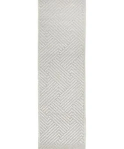 Rug Culture York Cindy Natural White Runner Rug