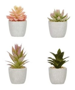 Cooper & Co 16cm Set of 4 Succulents Artificial Plant