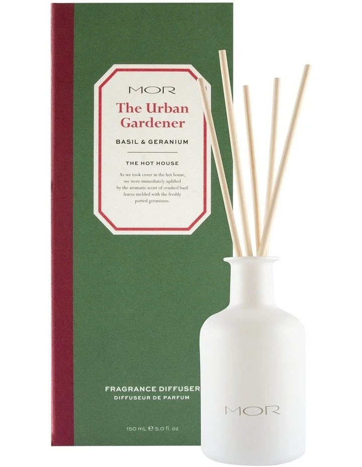 MOR The Urban Gardener: Basil & Geranium Fragrance Diffuser 1 MOR The Urban Gardener: Basil & Geranium Fragrance Diffuser