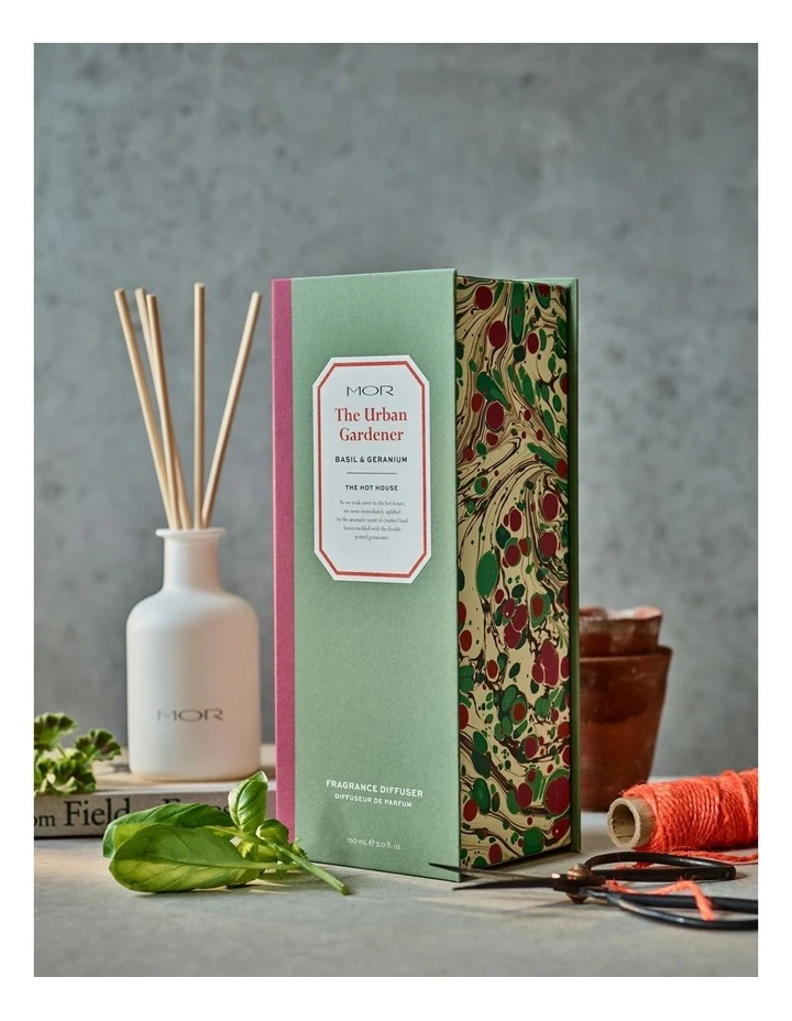 MOR The Urban Gardener: Basil & Geranium Fragrance Diffuser 2 MOR The Urban Gardener: Basil & Geranium Fragrance Diffuser - Image 2