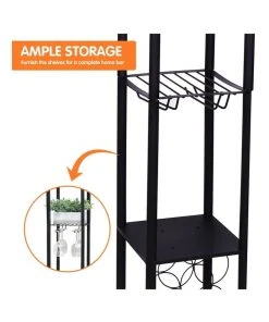 Sarantino Metal Etagere Floor Lamp Stand Shade With Wine Holder Shelf Shelves Storage 10 Sarantino Metal Etagere Floor Lamp Stand Shade With Wine Holder Shelf Shelves Storage -The Shine Nook Sales Store 828975700 5 720x928