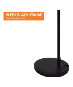 Sarantino Metal Arc Arm Floor Lamp Stand Black Post In Round Shade Modern Reading Light -The Shine Nook Sales Store 828975880 4 720x928