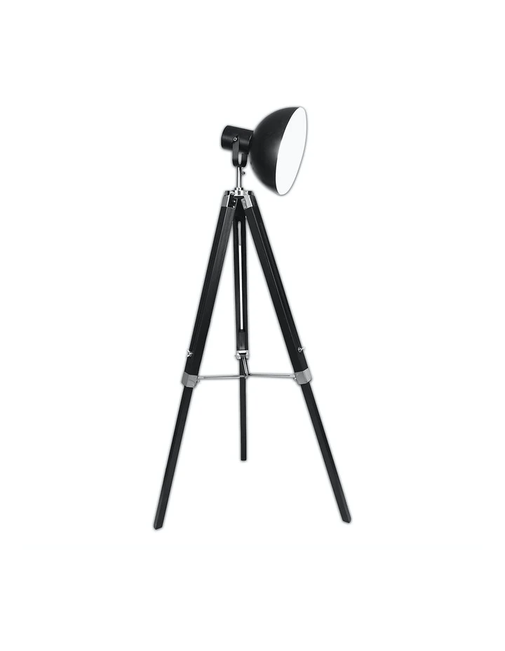 Sarantino Tripod Floor Spot Lamp With Adjustable Height Metal Shade Black Reading Light 1 Sarantino Tripod Floor Spot Lamp With Adjustable Height Metal Shade Black Reading Light