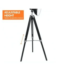 Sarantino Tripod Floor Spot Lamp With Adjustable Height Metal Shade Black Reading Light 9 Sarantino Tripod Floor Spot Lamp With Adjustable Height Metal Shade Black Reading Light -The Shine Nook Sales Store 828976330 3 720x928