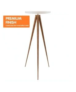 Sarantino Floor Lamp Tripod Stand In Round Drum Shade Wood Finish Legs Light Reading -The Shine Nook Sales Store 828976420 4 720x928