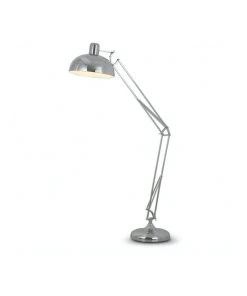 Sarantino Architect Spot Lamp With Adjustable Height Metal Half Globe Silver Reading Light