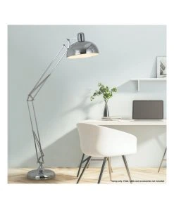 Sarantino Architect Spot Lamp With Adjustable Height Metal Half Globe Silver Reading Light -The Shine Nook Sales Store 828976600 3 720x928