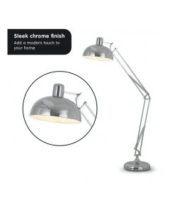 Sarantino Architect Spot Lamp With Adjustable Height Metal Half Globe Silver Reading Light -The Shine Nook Sales Store 828976600 5 720x928
