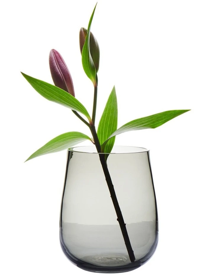 Salt&Pepper Type Vase - 16.5cm - Grey 2 Salt&Pepper Type Vase - 16.5cm - Grey - Image 2