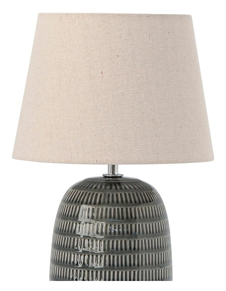 Salt&Pepper Clifton Table Lamp - 39cm - Charcoal 2 Salt&Pepper Clifton Table Lamp - 39cm - Charcoal - Image 2