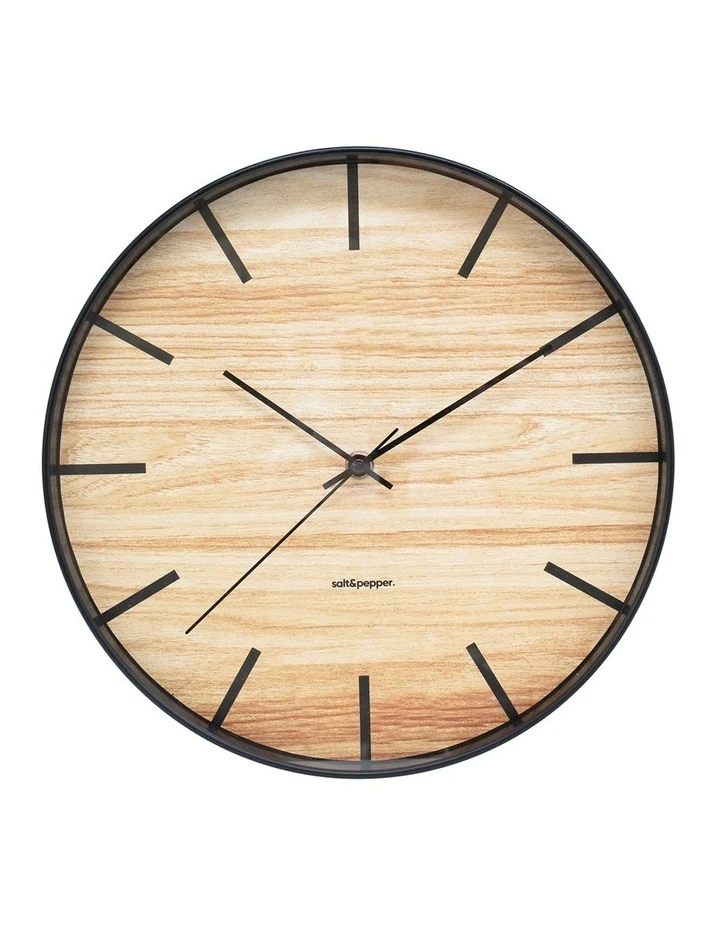 Salt&Pepper Tate Clock - 31cm - Black 1 Salt&Pepper Tate Clock - 31cm - Black