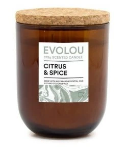 Salt&Pepper Evolou Candle Citrus & Spice 375g