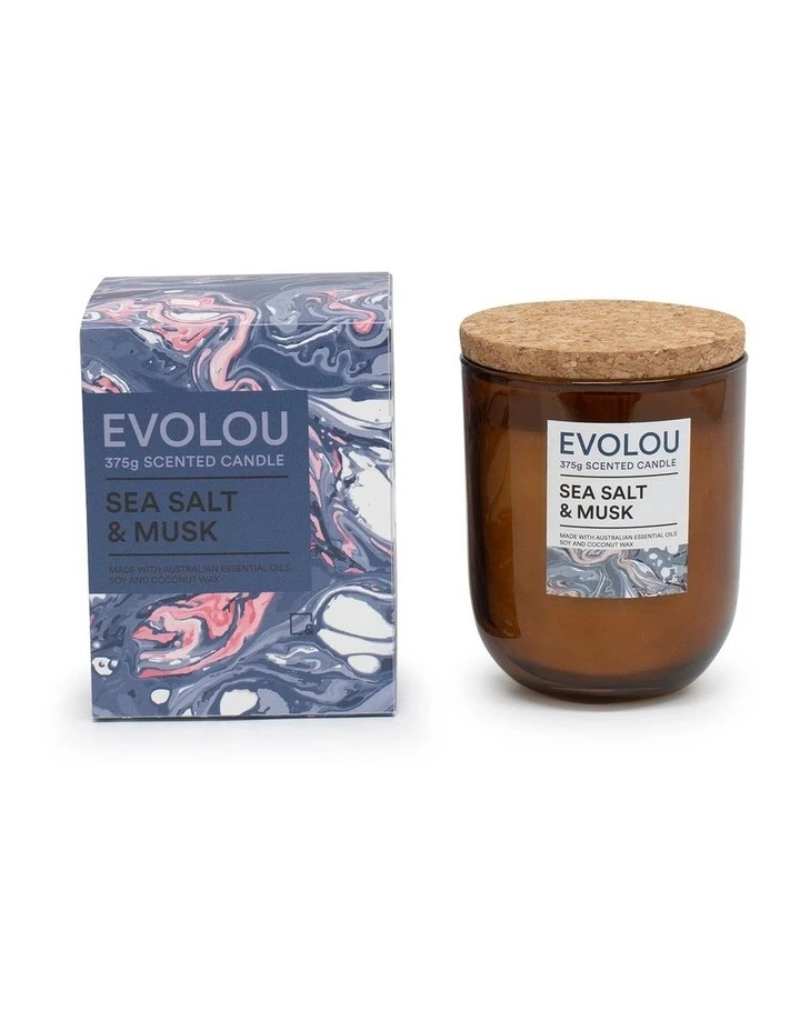 Salt&Pepper Evolou Candle Sea Salt & Musk 375g 2 Salt&Pepper Evolou Candle Sea Salt & Musk 375g - Image 2
