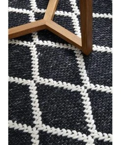 Rug Culture Huxley Black Rug -The Shine Nook Sales Store 830583640 6 720x928