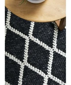 Rug Culture Huxley Black Rug -The Shine Nook Sales Store 830583640 7 720x928