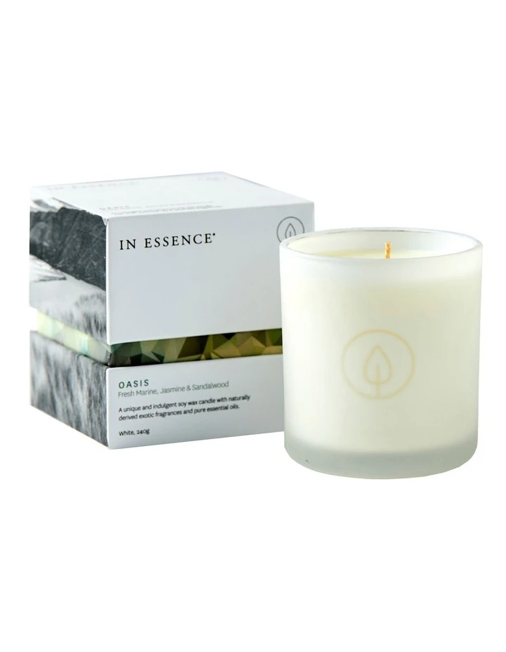 In Essence Oasis Fresh Marine, Jasmine & Sandalwood Candle 1 In Essence Oasis Fresh Marine, Jasmine & Sandalwood Candle
