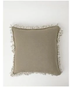 Australian House & Garden Moreton Tassel Linen Cushion Sand