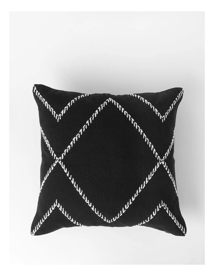 Darren Palmer Dp Castille Diamond Woven Cushion Black 1 Darren Palmer Dp Castille Diamond Woven Cushion Black