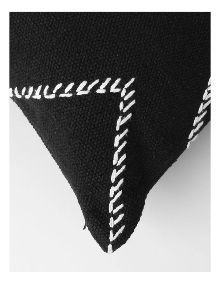 Darren Palmer Dp Castille Diamond Woven Cushion Black 2 Darren Palmer Dp Castille Diamond Woven Cushion Black - Image 2