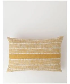 Vue Nuevo Woven Striped Breakfast Cushion in Yellow