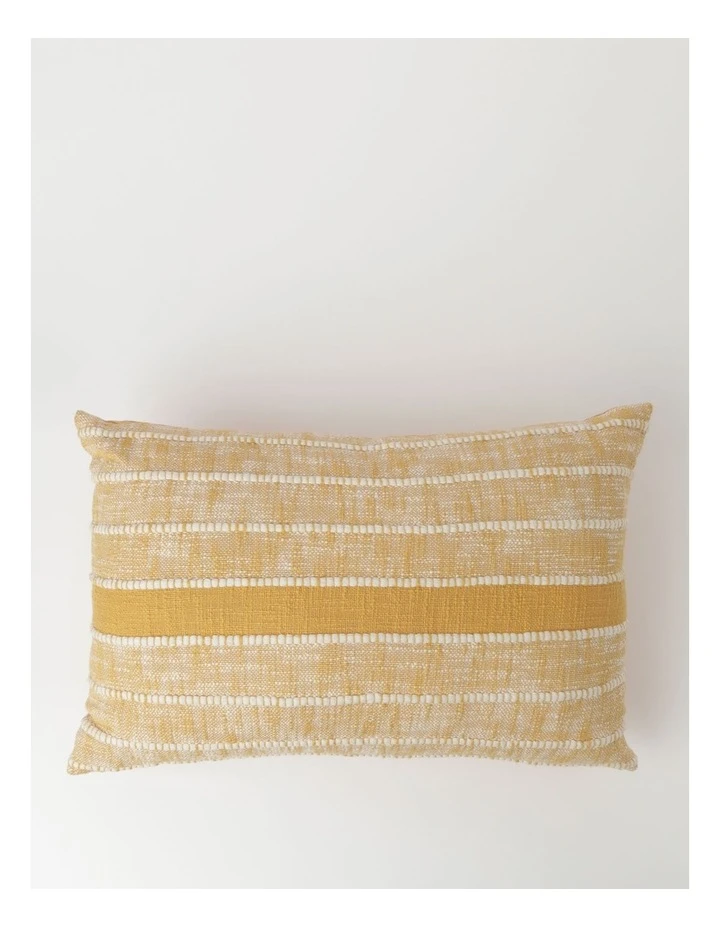 Vue Nuevo Woven Striped Breakfast Cushion in Yellow 1 Vue Nuevo Woven Striped Breakfast Cushion in Yellow