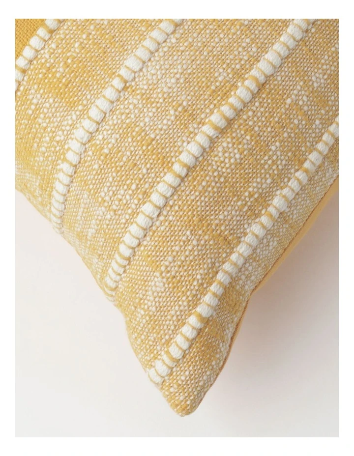 Vue Nuevo Woven Striped Breakfast Cushion in Yellow 2 Vue Nuevo Woven Striped Breakfast Cushion in Yellow - Image 2