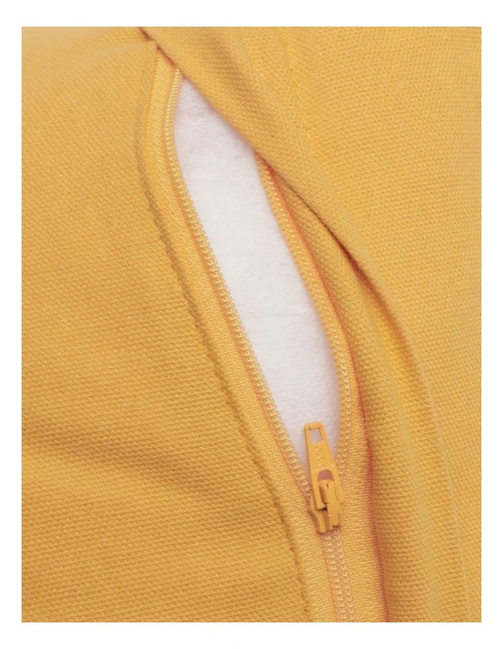 Vue Nuevo Woven Striped Breakfast Cushion in Yellow 4 Vue Nuevo Woven Striped Breakfast Cushion in Yellow - Image 4