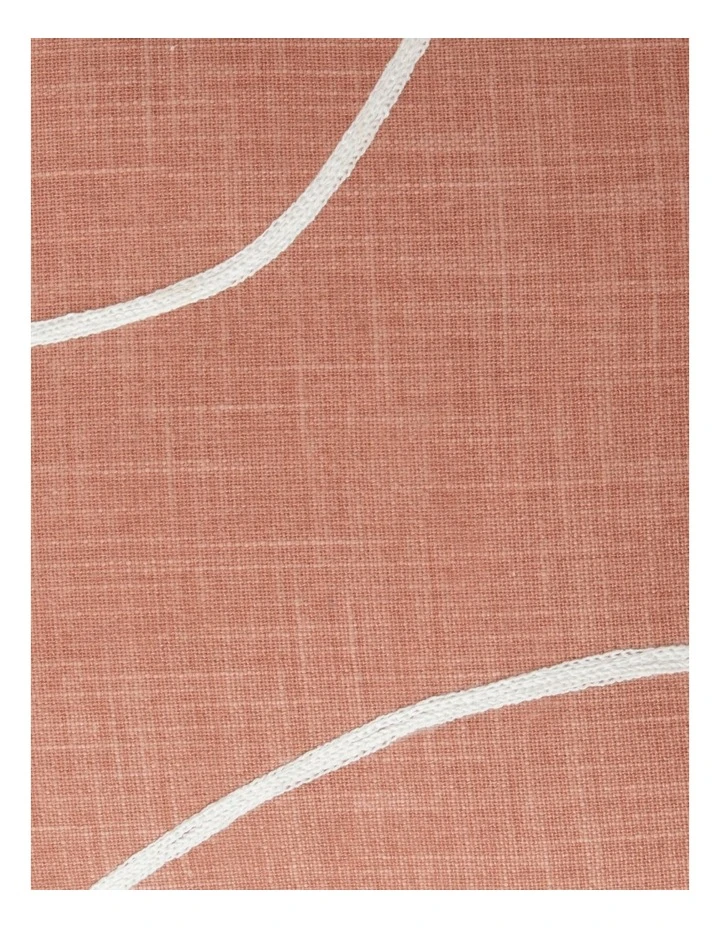 Vue Vega Geometric Embroidered Cushion Terracotta 3 Vue Vega Geometric Embroidered Cushion Terracotta - Image 3