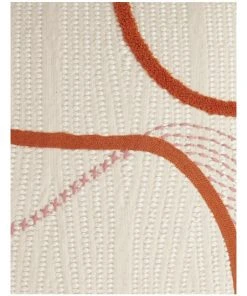 Vue Sundance Woven Tufted Cushion with Tassles in Terracotta -The Shine Nook Sales Store 832960900 3 720x928