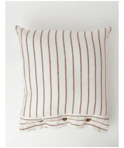 Heritage Ridgeway Linen Striped Cushion Melon
