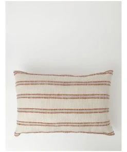 Australian House & Garden Newrybar Striped Woven Breakfast Cushion Natural