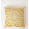 Heritage Lorenzo Medallion Print & Embroidered Cushion Yellow