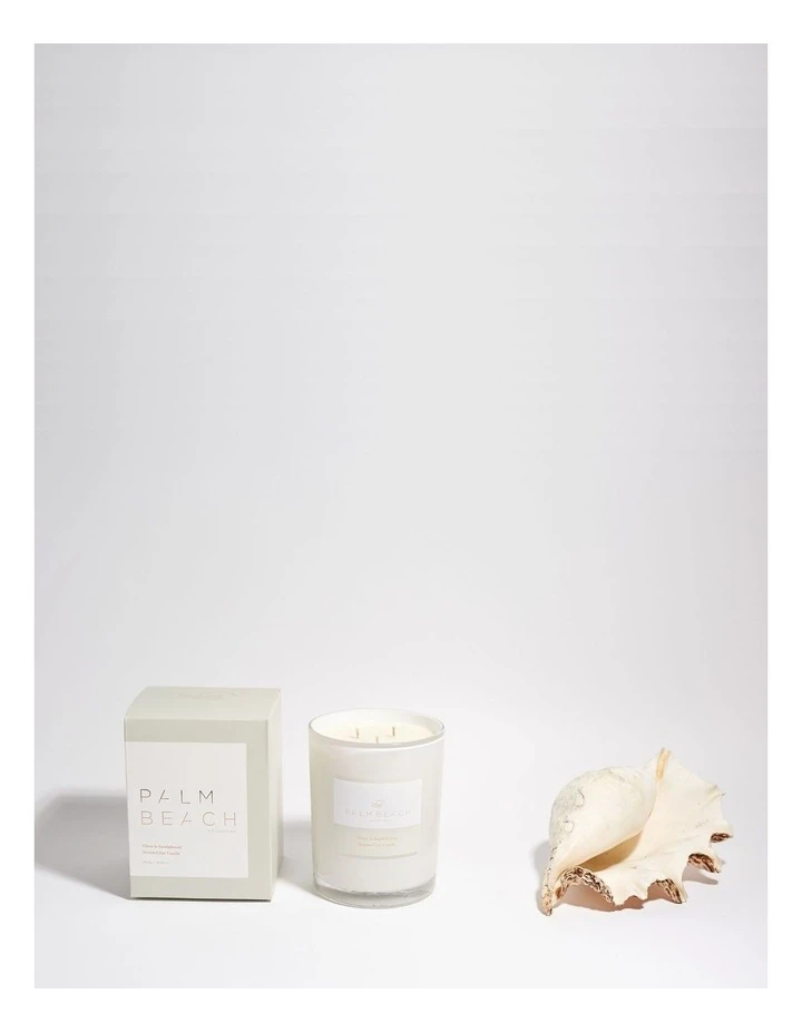 Palm Beach Collection Clove & Sandalwood 850g Scented Soy Deluxe Candle 2 Palm Beach Collection Clove & Sandalwood 850g Scented Soy Deluxe Candle - Image 2