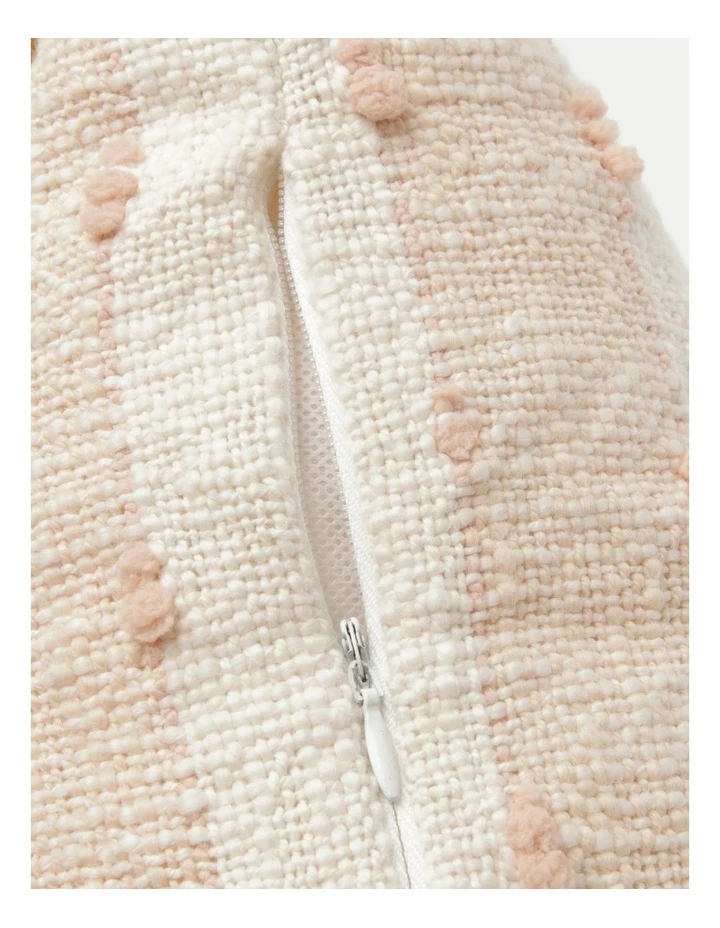 Vue Mortmar Dobby Breakfast Cushion Yellow/Pink 4 Vue Mortmar Dobby Breakfast Cushion Yellow/Pink - Image 4