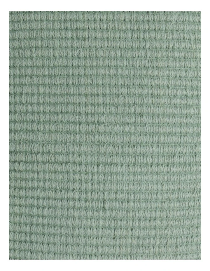 Australian House & Garden Coachwood Ribbed Cotton Woven Cushion w/ Fringe in Eucalyptus 3 Australian House & Garden Coachwood Ribbed Cotton Woven Cushion w/ Fringe in Eucalyptus - Image 3