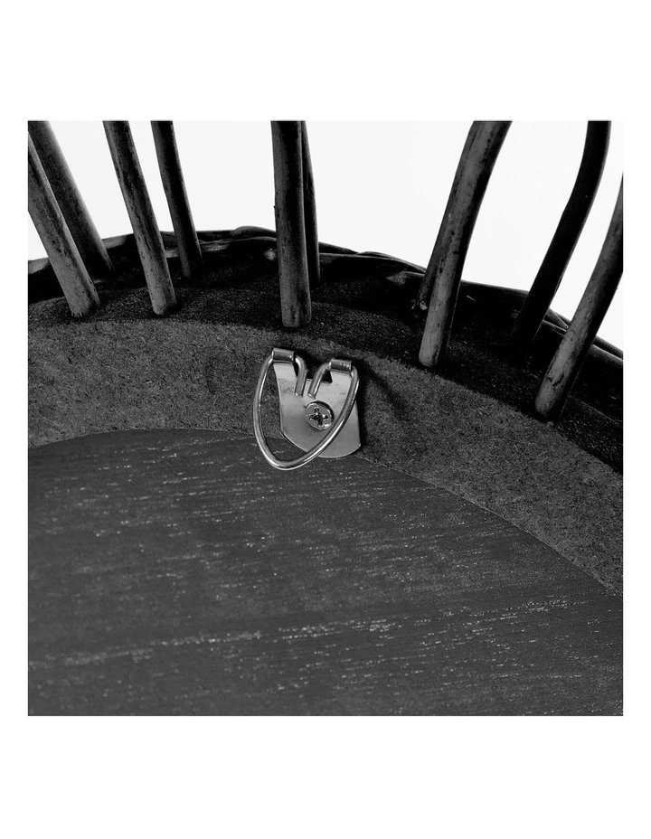 Cooper & Co 55cm Baja Black Willow Wall Mirror 3 Cooper & Co 55cm Baja Black Willow Wall Mirror - Image 3